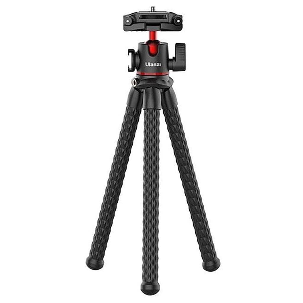 ULANZI MT-33 iPhone Flexible Octopus Tripod with Cold Shoe Mount and 360° Rotation - Compatible with iPhone 14/13/12/11 Pro Max and Small Cameras