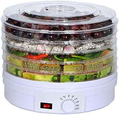 Food Dehydrator Fruit Vegetable Herb Meat Drying Machine Snacks Food Dryer with 5 Trays EU/UK/US Plug 110V/220V,PlugTypeUK,220V