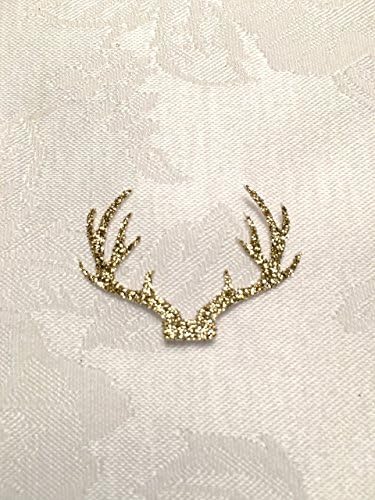 100 Glitter Antler Confetti Table Decor, MANY COLORS AVAILABLE