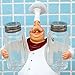 FishMM Resin Decorative Ornaments,Kitchen Decor,Cook Statue,French Chef Figurines with Salt and Pepper Shaker Set