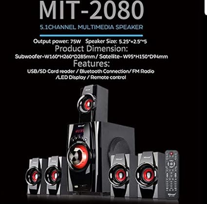 mitsun home theatre 5.1 remote