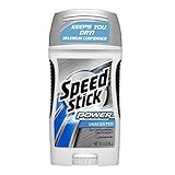 Speed Stick Power Solid A/P Deodorant Unscented 3 oz. (Pack of 2)