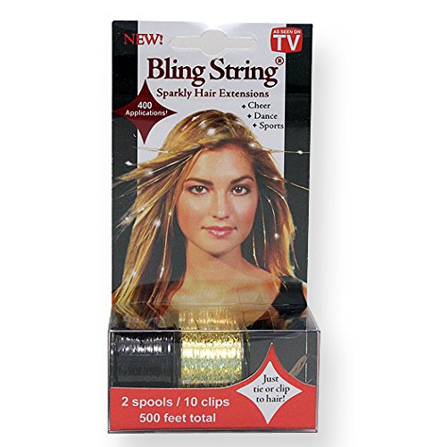 Mia Bling String Sparkly Hair Tinsel Extensions On Convenient Easy