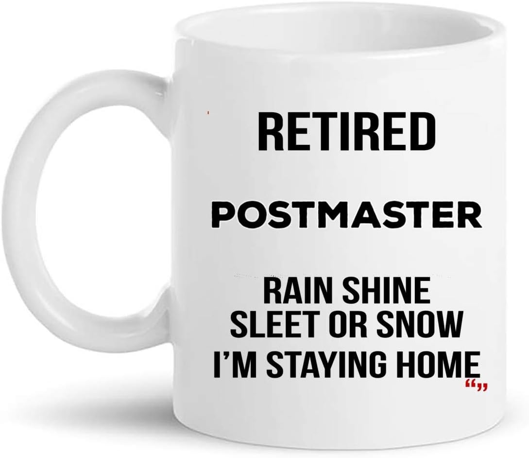 Retired Postmaster Cup Coffee Mug | Postmasters Retirement T-Shirt Gift | Postman Clerk - Beer Email post office Retire Retiring Gifts