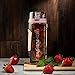 Fresh Fusions 32 oz Fruit Infuser Water Bottle with Insulated Sleeve (Rose Quartz)