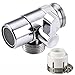 Brass Sink Valve Diverter Faucet Splitter For Kitchen or Bathroom Sink Faucet Faucet to Hose Adapter With Universal Faucet Adaptor Splitter Part (Style B)