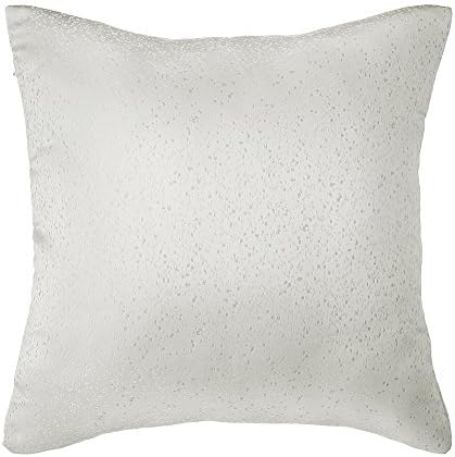 1001 Cushions Dacia Snow Silver 20"X20" Bespeckled Silver/White Cushion Cover