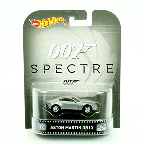 ASTON MARTIN DB10 from the 2015 James Bond film SPECTRE Hot Wheels 2015 Retro Series 1:64 Scale Die Cast Vehicle