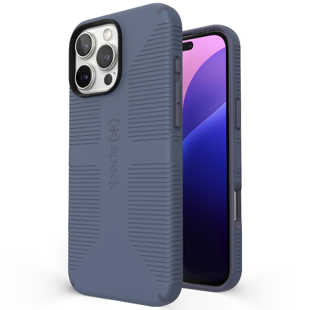 Photo 1 of Speck iPhone 16 Pro Max Case - CandyShell Grip Case for Women and Men - Blue/Faded Denim
