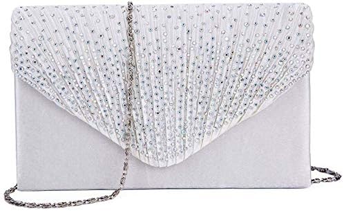 silver diamond clutch