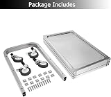 Nisorpa 3 Tier Stainless Steel Catering Trolley 750x400x835MM with Locking view 6