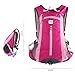 TECOOL Diaper Bag Backpack, 15L Capacity Nappy Changing Backpack Multi-Function, Pink