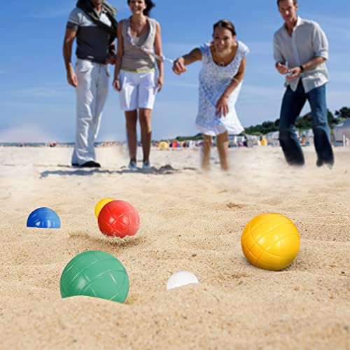 TopEmp Backyard Bocce Ball Set with 8pc 90mm Balls and 1pc Pallino