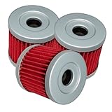 Caltric Oil Filter Fits Fits SUZUKI LTZ400 LT-Z400 QUAD SPORT 2003 2004 2005 06 07 08 2009 3-PACK