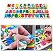 GETIANLAI 4-in-1 Wooden Blocks Puzzle Board Set Alphabet ABC, Numbers and Letters for Toddlers Preschool Teaching Early Education Toy