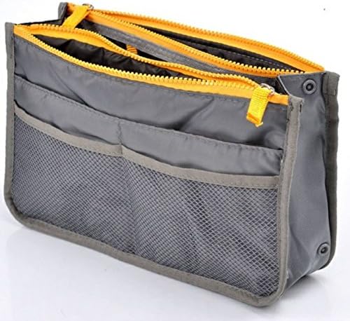 Pratical Dual Hangbag Purse Nylon Dual Organizer Insert Cosmetic Storage Bag