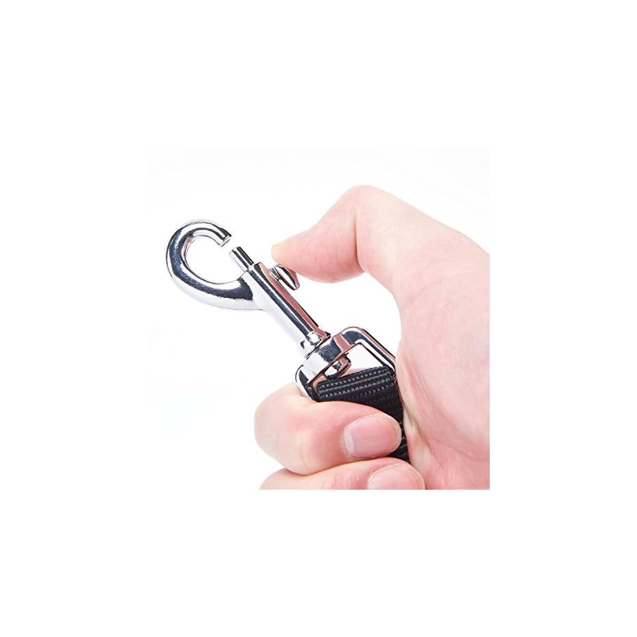 Lampop Klassische Hundeleinen,Schwarz Führleine,Hund mit Griff