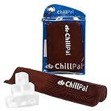 Chill Pal Ultimate Mesh Cooling Towel - Extra Long 12 x 40 inches (Pattern Change Mahogany, 12 x 40 inch)