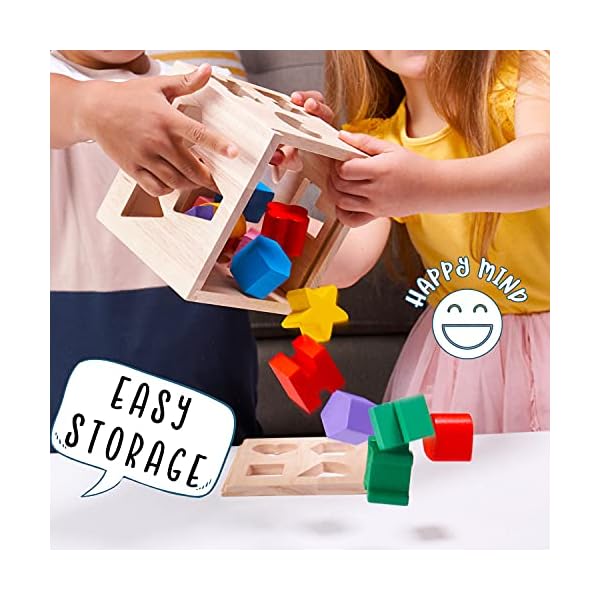 Jaques-of-London-Shape-Sorting-Cube-Shape-Sorter-Perfect-Wooden-Toys-for-1-2-3-Year-Olds-Montessori-Toddler-Toys-Since-1795 Jaques of London Wooden Shape Sorter Activity Cube for Toddlers | Wooden Baby Toys | Montessori Toys for 1 2 3 Year Olds