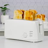 Quest 4 Slice Toaster White Extra Wide Long Slots 6 Settings view 2