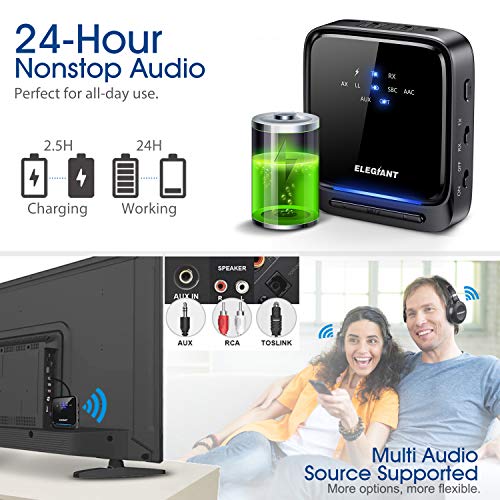 4 ELEGIANT+Bluetooth+Transmitter+Headphones+Microphone
