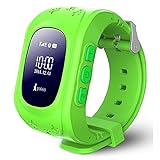 Kids Smart Watch, HALOFUN Q50 Wrist Watch with Anti-Lost GPS Tracker SOS Call Location Finder SIM Card Slot Remote Monitor Pedometer Smart Watch for Kids (Green)