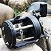 Sougayilang Trolling Fishing Reel Black 3.8:1 Saltwater Freshwater Bait Casting Fishing Tackle Reel (4000L)