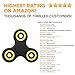 NEW 2017 POKKOP DIRT RESISTANT EDC Tri-Spinner Fidget Toy Smooth Surface Finish Ultra Durable Non-3D printed (yellow)