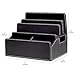 MobileVision Charging Station Faux Leather Executive Stand Multi Device Organizer Use w/Apple iPhone/iPad, Samsung Galaxy, and Laptops