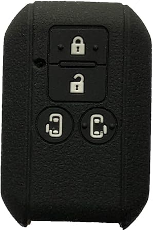 Amazon スズキ スマートキーシリコンカバー 4ボタン車リモートキー 新型スペーシア 新型スペーシアカスタム 両側スライドドア 専用設計 シリコン製 Lm 4j ブラック キーケース キーホルダー 車 バイク