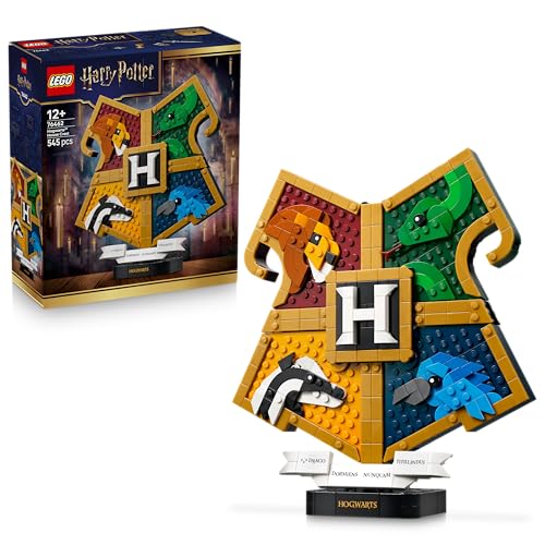 Harry Potter Le Blason des Maisons de Poudlard - Jouet - Maquette 3D avec Animaux - Décoration de Chambre d'enfant - Idée de Cadeau d'anniversaire pour Fille, Garçon ou Ado Fan dès 12 Ans 76462