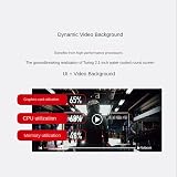 Frefgikty 2.1 Inch IPS USB Water-Cooled Round LCD CPU GPU RAM HDD Monitor Black view 5