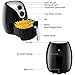 Costzon Electric Air Fryer, 3.2 Quart 1500W, Healthy Oil Free Cooking, Rapid Air Circulation System, Low-Fat, Dishwasher Safe, Detachable Basket Handle Deep Cooker (Black)