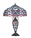 Chloe Lighting CH33473BV18-DT3 Sadie Tiffany-Style Victorian 3-Light Double Lit Table Lamp with 18-Inch Shade