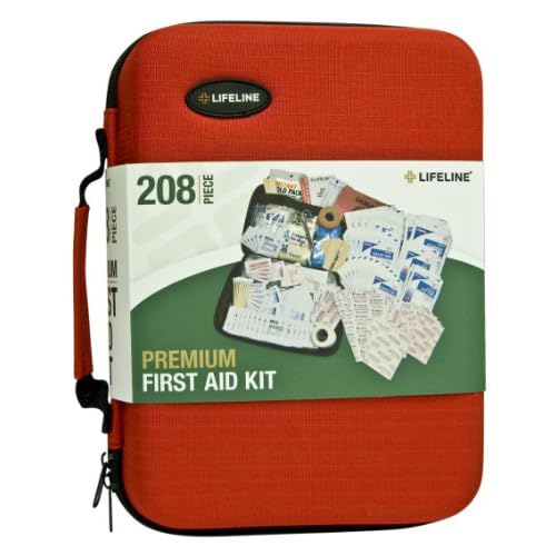 Lifeline 4038 Red Premium Hard Shell First Aid Kit - 208 Piece image