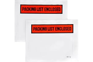 1000 PCS 4.5"x 5.5"Packing List Envelopes Packing Slip Pouches Self-Adhesive Plastic Shipping/Mailing Pouch Enclosed Bags for