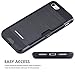 BENTOBEN iPhone 8 Case, iPhone 7 Case Black, Card Slots Slim Fit 2 in 1 Hybrid Anti-Slip Plastic Hard Shell Flexible TPU Bumper Shock-Absorption Protective Case for iPhone 8/iPhone 7(4.7 Inch), Black