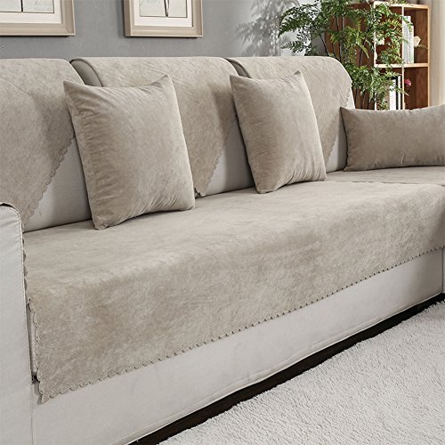 lovehouse Waterproof Sofa Cover Pets Dog Sectional Couch Anti-slip Water-resistant Stain-resistant Couch Cover Slipcover Furniture Protector For Living Room-Sold by Piece-Khaki 70x180cm(28x71inch)