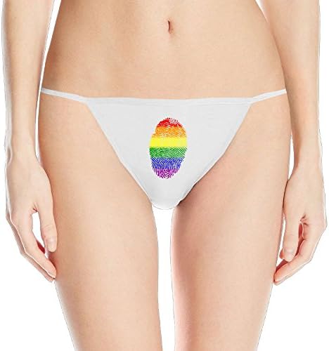 War Wolf WeiWeihu Women G Stringsthongs Rainbow Fingerprint Sexy Healthy Thong Underwear
