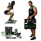 BodyBoss Home Gym 2.0 - Full Portable Gym Home Workout Package + 1 Set Of Resistance Bands - Collapsible Resistance Bar, Handles - Full Body Workouts For Home, Travel or Outside