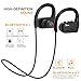 HELME Bluetooth Headphones Wireless for Running with Mic iPhone Samsung Earphones Noise Cancelling Headset True HD Sound Stereo Earpiece CSR 8645 IPX5 Waterproof Sweetproof HELME Black&red