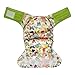 Charcoal Bamboo AIO All-In-One Cloth Diaper w/ Pocket, Hook-and-Loop (Spring)