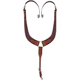 Showman Basket Weave Tooled Leather Pulling Collar