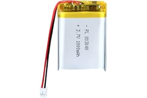 AKZYTUE 3.7V 1000mAh 803040 Lipo Battery Rechargeable Lithium Polymer ion Battery with JST Connector