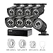 SHO 8 Pack Full HD 1080P Outdoor sPoE Security Camera w/8CH sPoE Repeater for Power & Data Transmission, Remote Monitoring,Free 6-Month Cloud Service for Recording(Activation Code: FISH2C08)