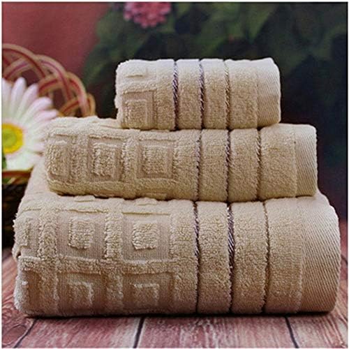 ThuyTienStore 3pcs / Set 100% Cotton Jacquard Bath Face Towel Set Bathroom for Adults 1pcs 70x140cm Swim Beach Towel 1pcs 34x76cm/1pcs 3434cm