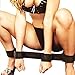 Meili Sexy Ankle and Wrist Cuff Restraint Velcro Straps Bondage Restraints (Blacke 1)