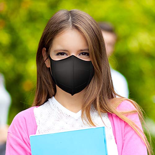 Comix 100 Pack Black Face Masks 3D Disposable Masks 3 Ply Masks For 