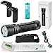 Olight Seeker 2 Pro 3200 Lumen USB Rechargeable LED Flashlight, 2 X Charging brackets, Olight Rechargeable Battery, and EdisonBright cable carry case