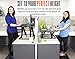 X-Elite Pro Glide Standing Desk - Instantly Convert Any Surface to a Stand up Desk! Large Sit to Stand Desk Converter! Strong & Sturdy! (31 x 21)